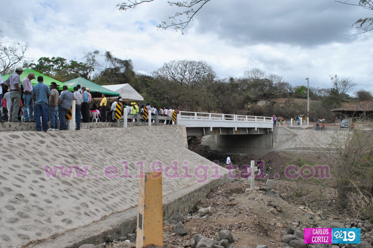 Inauguran puente vehicular en tramo Estelí-El Tisey